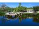 Stunning view of the canal from the property's backyard at 5508 Dinah Ln, Sarasota, FL 34231