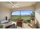 Relaxing screened patio offering stunning views of the golf course at 5527 Palmer Cir # 205, Bradenton, FL 34211