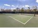 Enjoy a game of pickleball on these outdoor courts with green surface and black fencing and lush trees at 5527 Palmer Cir # 205, Bradenton, FL 34211