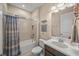 Bathroom with shower/tub combo and single vanity at 5892 Semolino St, Nokomis, FL 34275