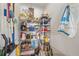 Well-organized pantry with ample shelving for storage at 6334 Grand Oak Cir # 201, Bradenton, FL 34203