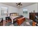 Large main bedroom with ample space and hardwood floors at 6814 Willowshire Way, Bradenton, FL 34212