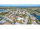 Aerial view showcasing home's location in a residential neighborhood at 6851 Country Lakes Cir, Sarasota, FL 34243