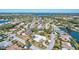 Aerial view showcasing home's location in a residential neighborhood at 6851 Country Lakes Cir, Sarasota, FL 34243