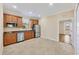 Modern kitchen with stainless steel appliances and granite countertops at 6868 Wild Lake Ter, Bradenton, FL 34212