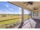 Screened porch overlooking a pond and golf course at 6868 Wild Lake Ter, Bradenton, FL 34212