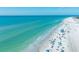 Stunning panoramic shot of a tranquil beach featuring light blue water and picturesque white sand, inviting sunbathers at 757 Beach Rd # 300, Sarasota, FL 34242