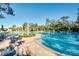 Large community pool with lap lanes and plenty of seating at 8501 Starlight Loop, Parrish, FL 34219