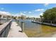 Nice community dock with water access at 9393 Midnight Pass Rd # 302, Sarasota, FL 34242