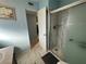 Bathroom with shower and door to another room at 100 The Esplanade N # 6, Venice, FL 34285