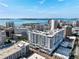 Aerial view of building and cityscape at 111 S Pineapple Ave # 607, Sarasota, FL 34236