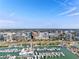 Stunning aerial view of marina and city at 111 S Pineapple Ave # 607, Sarasota, FL 34236