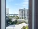 Stunning city and water views from a condo window at 111 S Pineapple Ave # 607, Sarasota, FL 34236