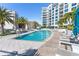 Large, refreshing pool with plenty of lounge chairs at 111 S Pineapple Ave # 607, Sarasota, FL 34236