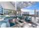 Relaxing rooftop terrace with seating and fire pit at 111 S Pineapple Ave # 607, Sarasota, FL 34236