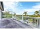 Spacious deck boasts scenic waterway views at 115 Burns Rd, Terra Ceia, FL 34250