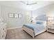 Serene bedroom with a soft color palette, plush carpet, and natural light, creating a tranquil retreat at 1519 Harbor Dr, Sarasota, FL 34239