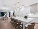 Eat-in kitchen featuring a large center island, pendant lighting, and modern appliances at 1519 Harbor Dr, Sarasota, FL 34239