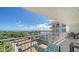 Balcony with outdoor seating and stunning waterfront views at 2295 Gulf Of Mexico Dr # 115S, Longboat Key, FL 34228