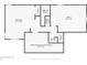 Lower floor plan showing a bedroom, office, and unfinished space at 2519 17Th W Ave, Bradenton, FL 34205