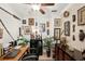 Home office with eclectic decor and built-in shelving at 2519 17Th W Ave, Bradenton, FL 34205