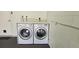 Laundry area features a modern washer and dryer set at 3401 Rochelle Ct # 131, Clearwater, FL 33761