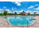 Large community swimming pool with water slide at 4512 Renwick Dr, Parrish, FL 34219