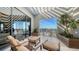 Serene balcony boasting city views and comfortable seating at 50 Central Ave # 17Phc, Sarasota, FL 34236