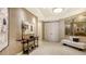 Elegant entryway with high ceilings, marble floors, and stylish decor at 50 Central Ave # 17Phc, Sarasota, FL 34236