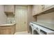 Convenient laundry room with built-in cabinets and storage at 50 Central Ave # 17Phc, Sarasota, FL 34236