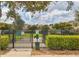 Community dog park with fenced area and seating at 5099 Flag St, Sarasota, FL 34232