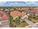 Aerial view of single-Gathering home in a golf course community at 5116 Tivoli Run, Bradenton, FL 34211