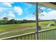 Enjoy a golf course view from this lanai at 5211 Mahogany Run Ave # 124, Sarasota, FL 34241