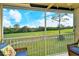 Screened lanai with golf course view at 5211 Mahogany Run Ave # 124, Sarasota, FL 34241