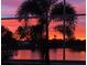 Spectacular sunset reflected in the calm lake waters at 5224 88Th E St, Bradenton, FL 34211