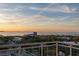 Stunning sunset view from spacious balcony overlooking the bay at 540 N Tamiami Trl # 802, Sarasota, FL 34236