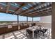 Well-equipped outdoor kitchen with pergola and city views at 540 N Tamiami Trl # 802, Sarasota, FL 34236