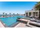 Inviting rooftop pool and spa with ocean views at 540 N Tamiami Trl # 802, Sarasota, FL 34236