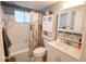 Bright bathroom with shower/tub and updated vanity at 5891 Welcome Rd # I6, Bradenton, FL 34207