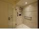 Large walk-in shower with grab bars and modern fixtures at 716 Tropical Cir, Sarasota, FL 34242