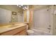 Clean bathroom with shower/tub combo and vanity at 7349 Windemere Ln, University Park, FL 34201