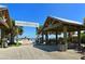 Anna Maria City Pier access with seating and shade at 7813 20Th W Pl, Bradenton, FL 34209