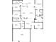 Detailed floor plan layout of the home, including room dimensions and placement at 11715 Summer Springs Dr, Riverview, FL 33579