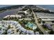 Wide aerial view of community and surrounding areas at 1228 Siesta Bayside Dr # 1228-C, Sarasota, FL 34242