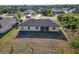 Aerial view showing house and backyard at 1790 S Biscayne Dr, North Port, FL 34287