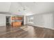 Open concept living room, kitchen, and island at 1790 S Biscayne Dr, North Port, FL 34287