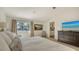 Main bedroom with water views and en-suite bathroom at 3371 Bayou Sound, Longboat Key, FL 34228