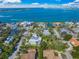 Aerial view featuring the home in the neighborhood, located close to the water at 3445 Anglin Dr, Sarasota, FL 34242