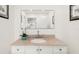 Vanity with granite countertop and modern sink at 355 N Washington Dr, Sarasota, FL 34236