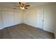 Spacious bedroom with large closet and ceiling fan at 3813 42Nd W St # 37, Bradenton, FL 34205